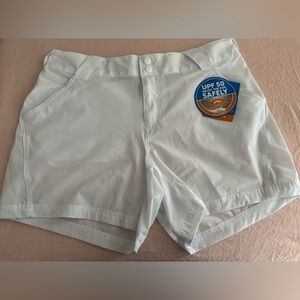 NWT Columbia PFG Omni-Shade White Shorts - Size 12